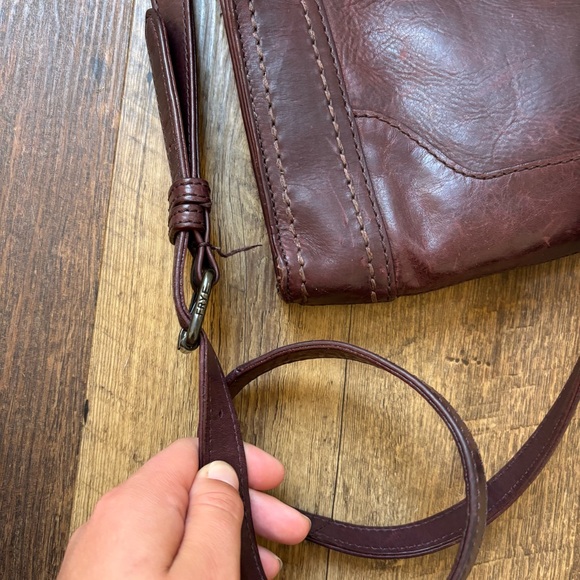 Frye Melissa Zip Crossbody Dark Red - Picture 14 of 16